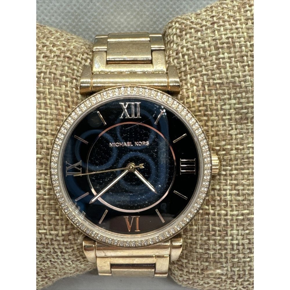 Michael Kors Catlin MK3356 Women's Rose Gold-Tone Analog Dial Wrist Watch JNA844
